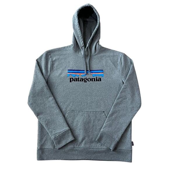 Patagonia Mens P-6 Logo Uprisal Hoody Gray Size Large - Picture 1 of 6